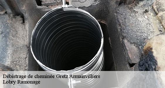 Débistrage de cheminée  gretz-armainvilliers-77220 Lobry Ramonage